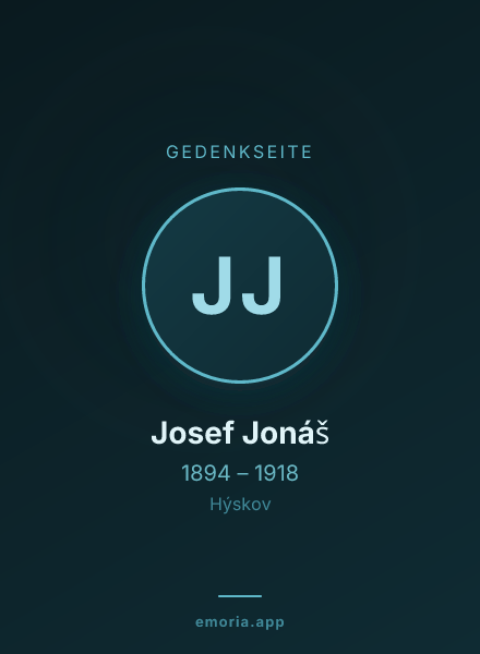 Gedenkportrait von Josef Jonáš