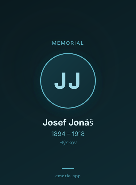 Memorial portrait of Josef Jonáš