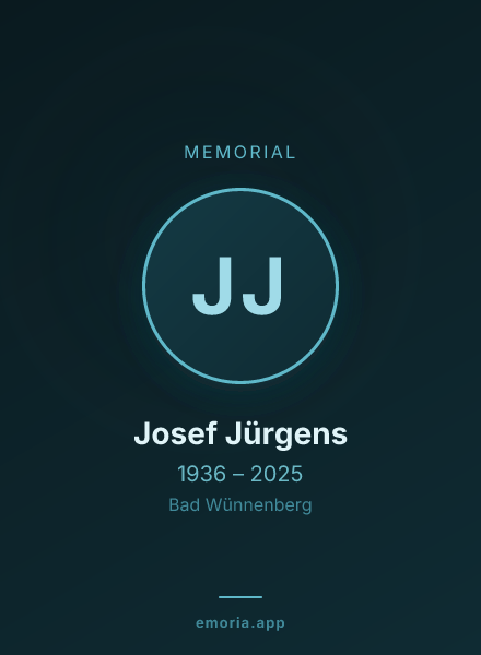 Memorial portrait of Josef Jürgens