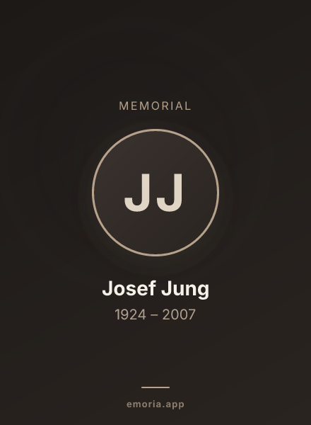 Memorial portrait of Josef Jung