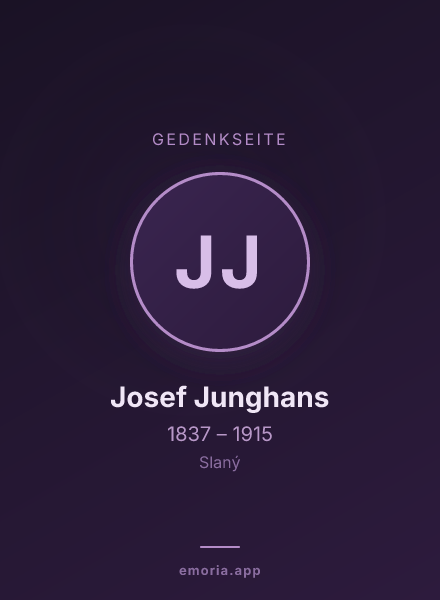 Gedenkportrait von Josef Junghans