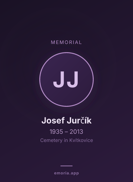 Memorial portrait of Josef Jurčík