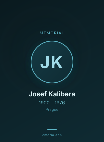 Memorial portrait of Josef Kalibera