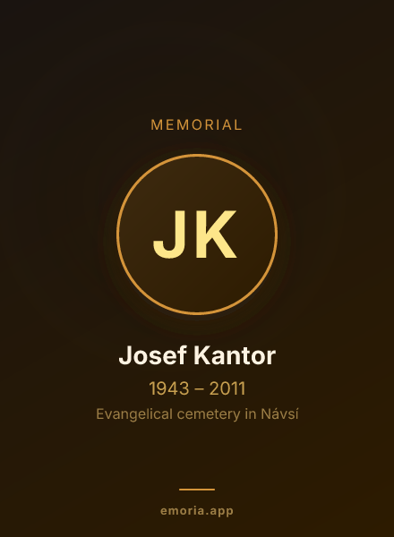 Memorial portrait of Josef Kantor