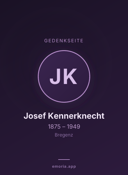 Gedenkportrait von Josef Kennerknecht