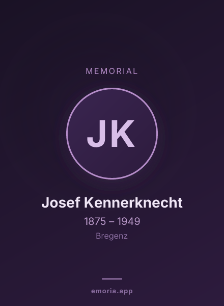 Memorial portrait of Josef Kennerknecht