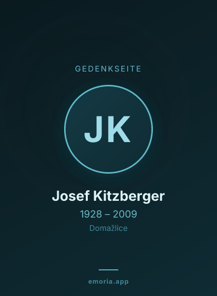 Gedenkportrait von Josef Kitzberger