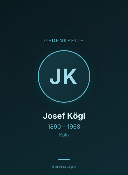 Gedenkportrait von Josef Kögl