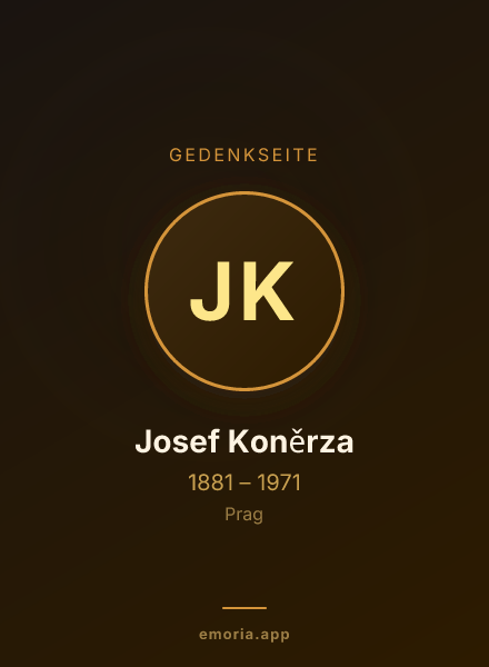 Gedenkportrait von Josef Koněrza