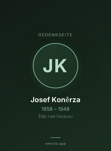 Gedenkportrait von Josef Koněrza