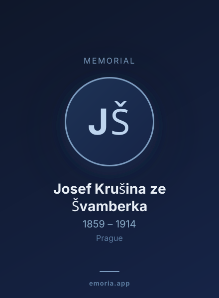 Memorial portrait of Josef Krušina ze Švamberka