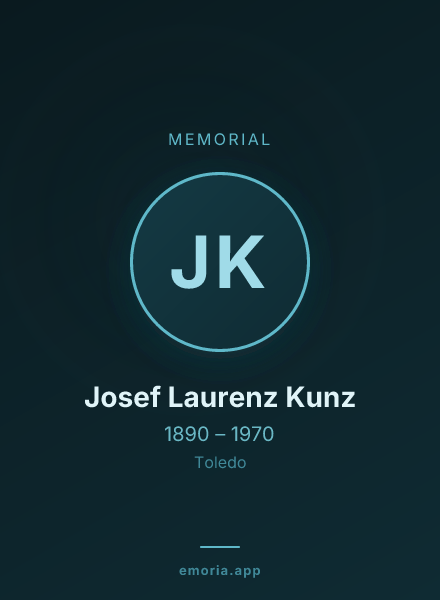 Memorial portrait of Josef Laurenz Kunz