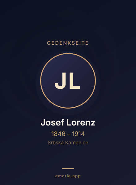 Gedenkportrait von Josef Lorenz