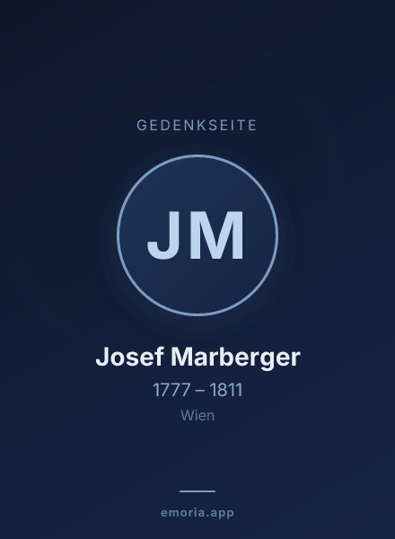 Gedenkportrait von Josef Marberger