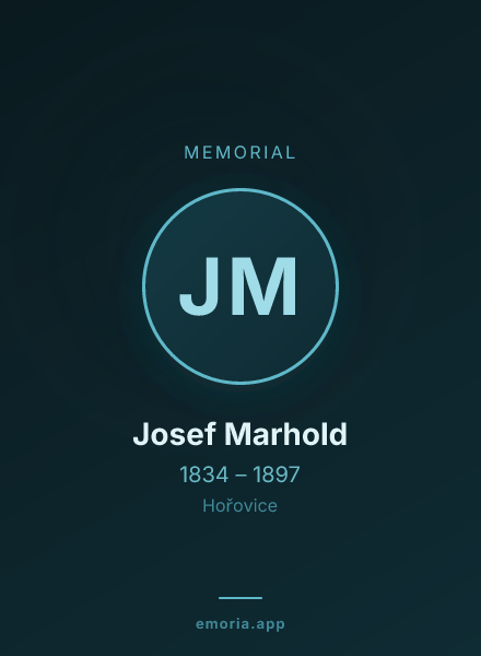Memorial portrait of Josef Marhold