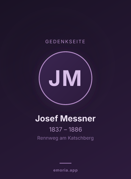 Gedenkportrait von Josef Messner