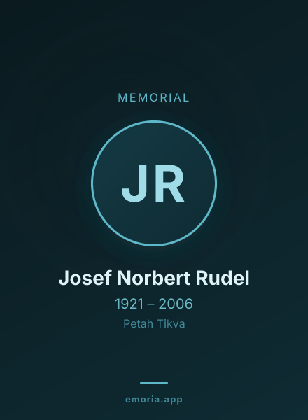 Memorial portrait of Josef Norbert Rudel