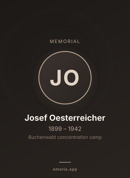Memorial portrait of Josef Oesterreicher