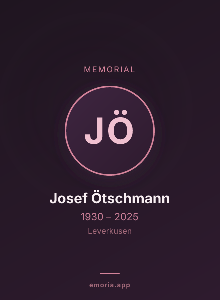 Memorial portrait of Josef Ötschmann