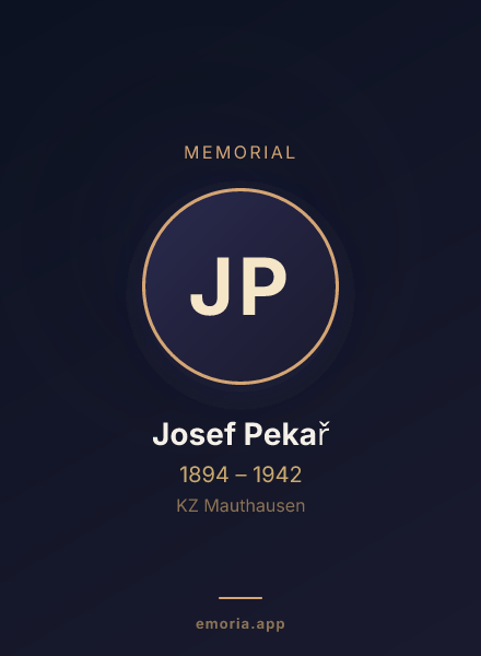 Memorial portrait of Josef Pekař