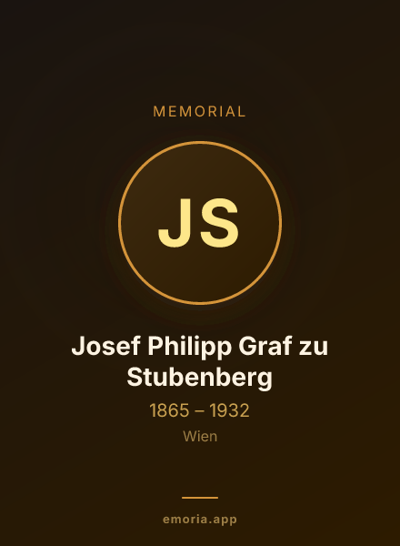 Memorial portrait of Josef Philipp Graf zu Stubenberg
