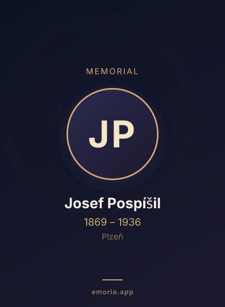 Memorial portrait of Josef Pospíšil