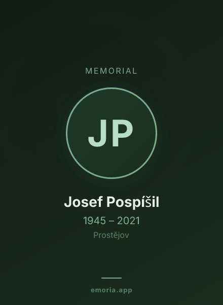 Memorial portrait of Josef Pospíšil
