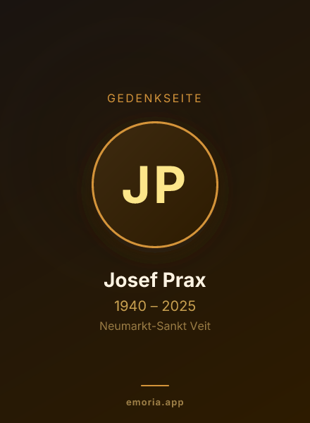 Gedenkportrait von Josef Prax