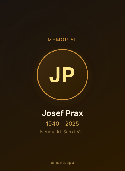 Memorial portrait of Josef Prax