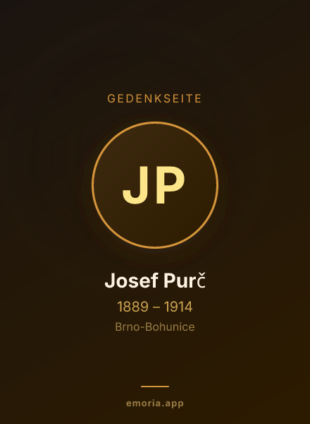 Gedenkportrait von Josef Purč