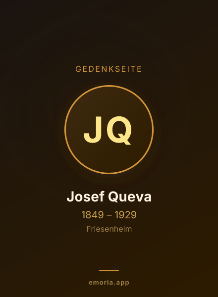 Gedenkportrait von Josef Queva