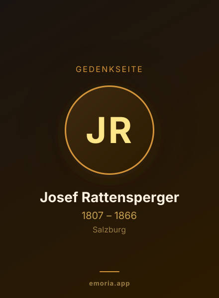 Gedenkportrait von Josef Rattensperger
