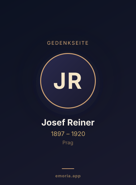 Gedenkportrait von Josef Reiner