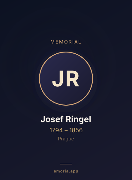 Memorial portrait of Josef Ringel