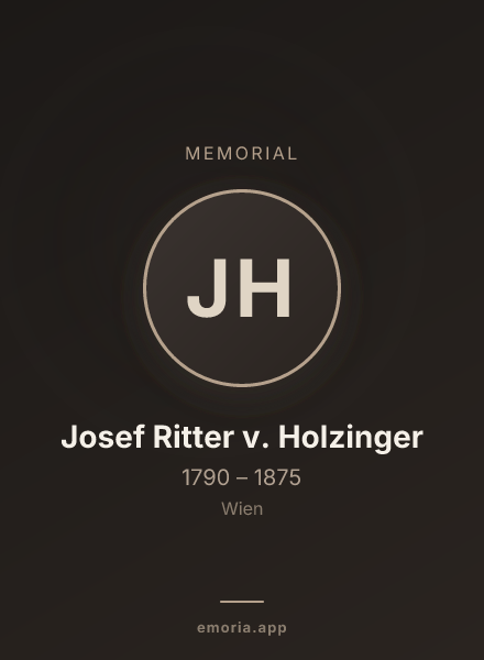 Memorial portrait of Josef Ritter v. Holzinger