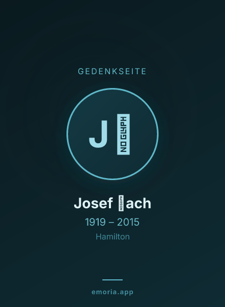 Gedenkportrait von Josef Šach
