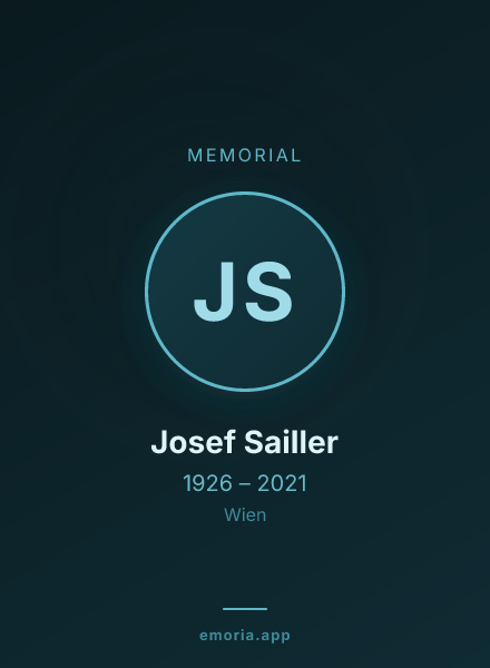 Memorial portrait of Josef Sailler