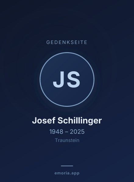 Gedenkportrait von Josef Schillinger