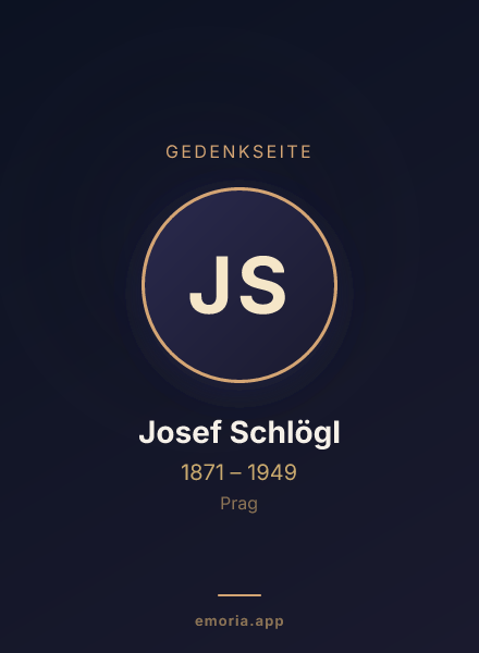 Gedenkportrait von Josef Schlögl