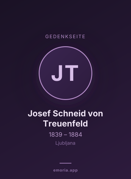 Gedenkportrait von Josef Schneid von Treuenfeld