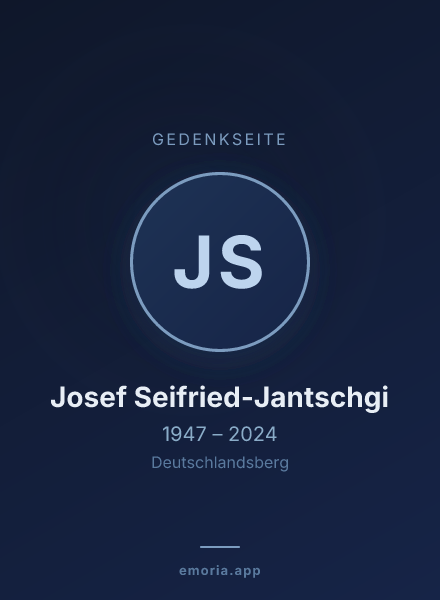 Gedenkportrait von Josef Seifried-Jantschgi