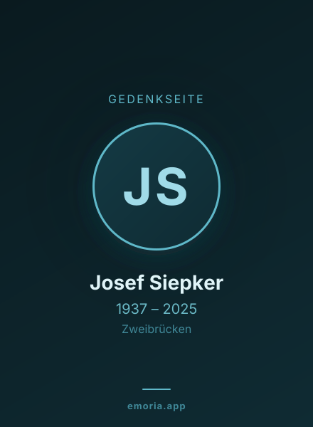 Gedenkportrait von Josef Siepker