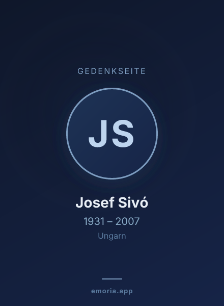 Gedenkportrait von Josef Sivó