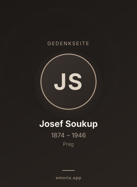 Gedenkportrait von Josef Soukup