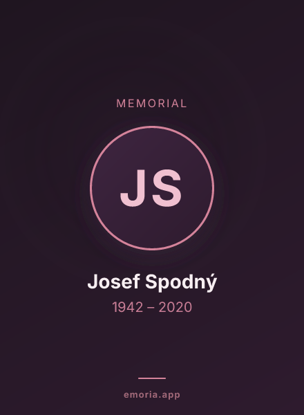 Memorial portrait of Josef Spodný