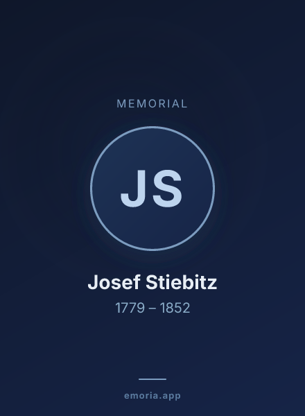 Memorial portrait of Josef Stiebitz