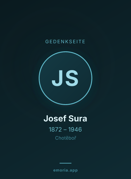 Gedenkportrait von Josef Sura