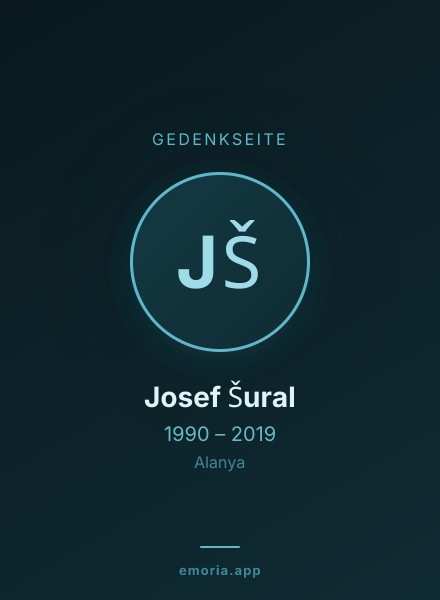 Gedenkportrait von Josef Šural