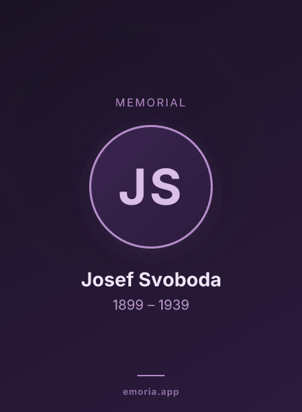 Memorial portrait of Josef Svoboda