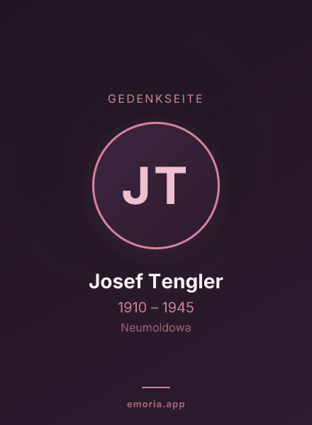 Gedenkportrait von Josef Tengler